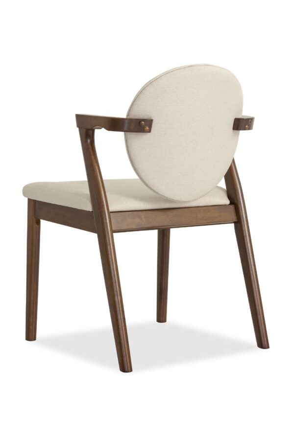 Ronny Arm Dining Chair – Walnut - Image 19