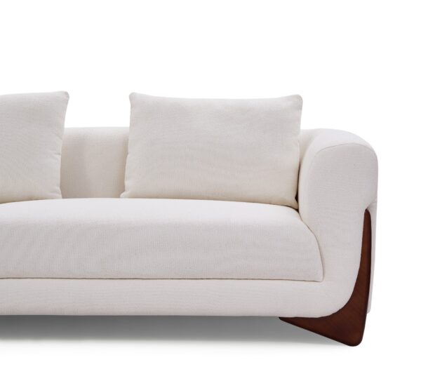 Gwenyth 4-Seater Sherpa Fabric Sofa - Image 9
