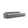 Tuomas 4-Seater Left Chaise Sofa – Light Grey - Image 2