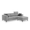 Adriano 2.15m 3-Seater Fabric Sofa with Ottoman - Image 5