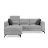 Adriano 2.15m 3-Seater Fabric Sofa with Ottoman - Image 9