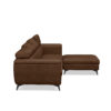 Alcina 4-Seater Leatheraire Fabric Sofa with Ottoman - Image 4
