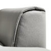 Brago Premium 4-Seater Leather Sofa with Ottoman – Light Grey - Image 5