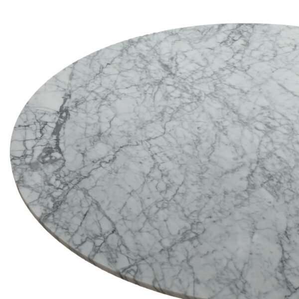 Hannah 1.2M Round Marble Dining Table - Image 7