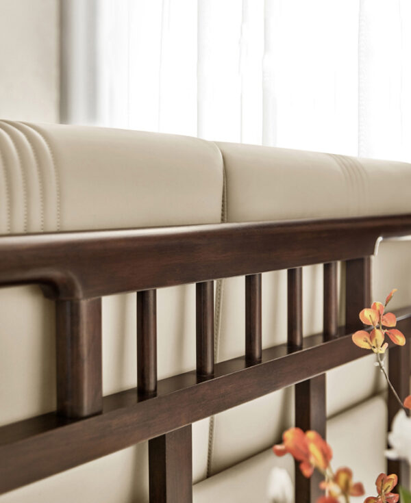 Azunto 3-Seater Sofa – Solid Wood Frame with PVC - Image 3