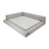 Clara Low Profile Upholstered Queen Bed Frame - Image 4