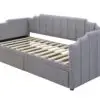 Alphosine Single Kids Daybed with Dual Storage Drawers - Image 2