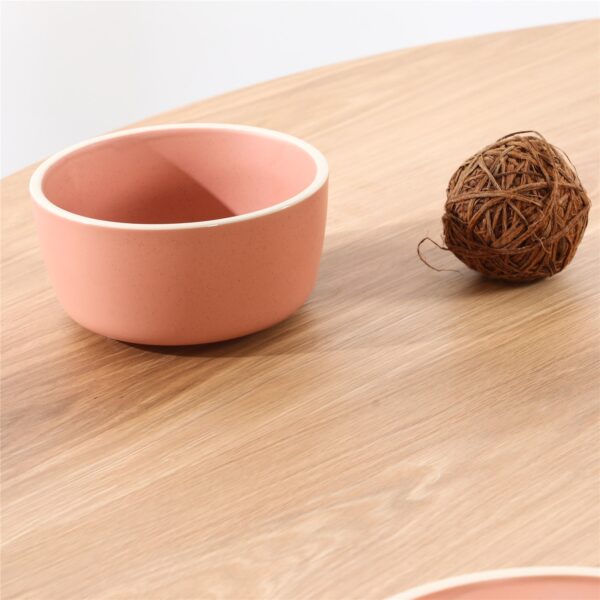 Naomi II Round Oak Veneer Dining Table – 120cm - Image 3