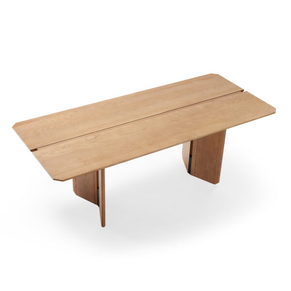 Adewale Solid Ash Wood Dining Table – Natural Finish - Image 2