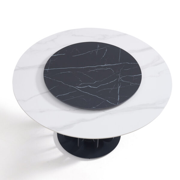 Preita 1.3M Round Sintered Stone Dining Table - Image 2
