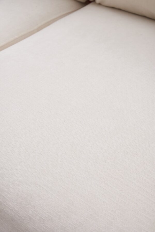 Aledwen 2-Seater Sofa – White Fabric - Image 9