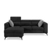 Adriano 2.15m 3-Seater Fabric Sofa with Ottoman - Image 8