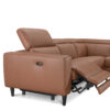 Aleksi L-Shape Leather Electric Sofa with USB Port - Image 4