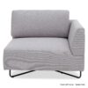 Scott 3-Seater Modular Sofa with Ottoman – Light Grey - Image 5