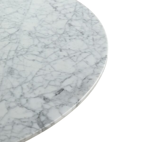 Hannah 1.2M Round Marble Dining Table - Image 8