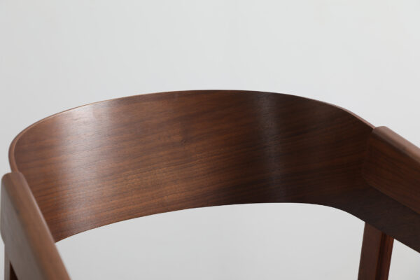 Emiko Oak Wood Dining Chair with Arms - Image 8