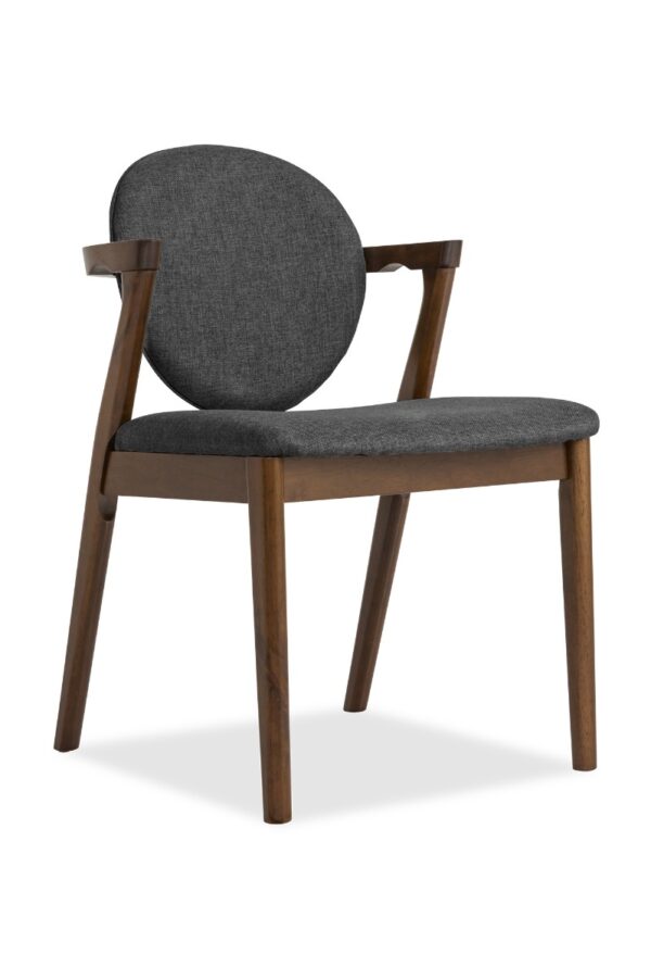 Ronny Arm Dining Chair – Walnut - Image 17