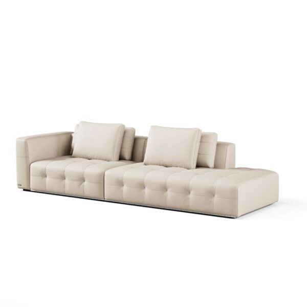Senka Premium 4-Seater Top Grain Leather Sofa - Image 4