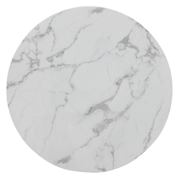Valentin Round Marble Dining Table – Natural Ash Wood - Image 3