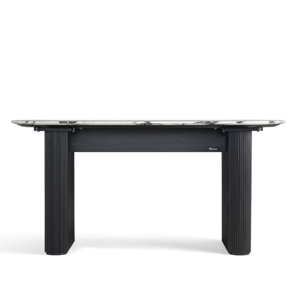 Paulius 1.6M Cultured Marble Dining Table - Image 3
