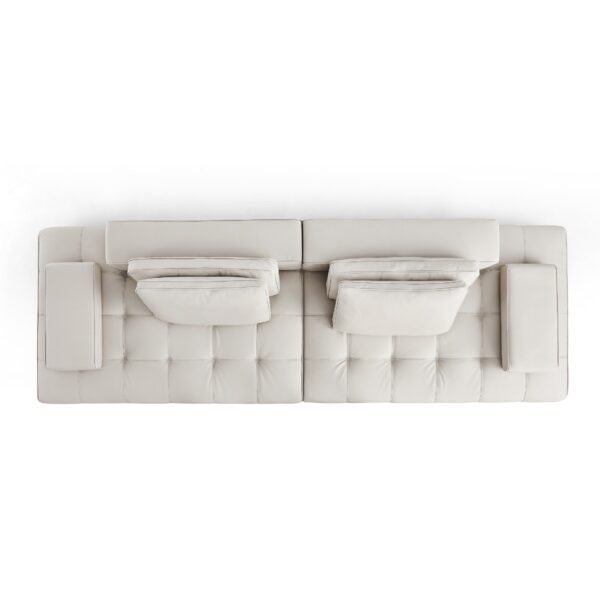 Rianne Modular 4-Seater Leather Sofa - Image 3