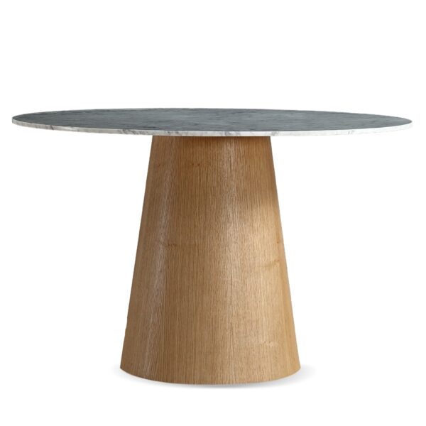 Hannah 1.2M Round Marble Dining Table - Image 3