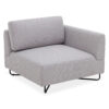 Scott 3-Seater Modular Sofa with Ottoman – Light Grey - Image 4