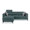 Adriano 2.15m 3-Seater Fabric Sofa with Ottoman - Image 6