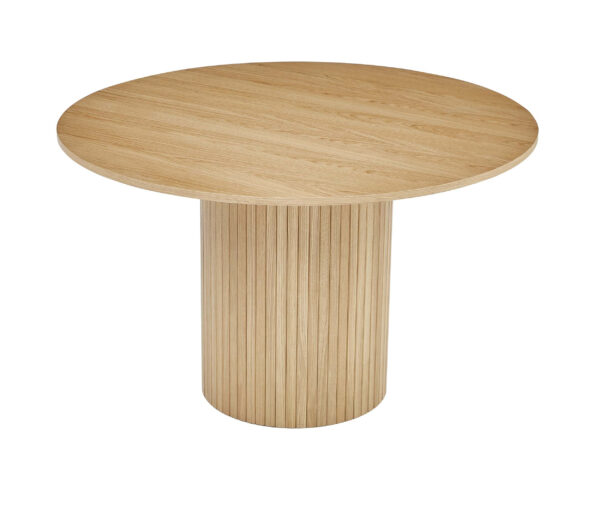 Caesar Round Dining Table – Walnut or Oak Finish - Image 3