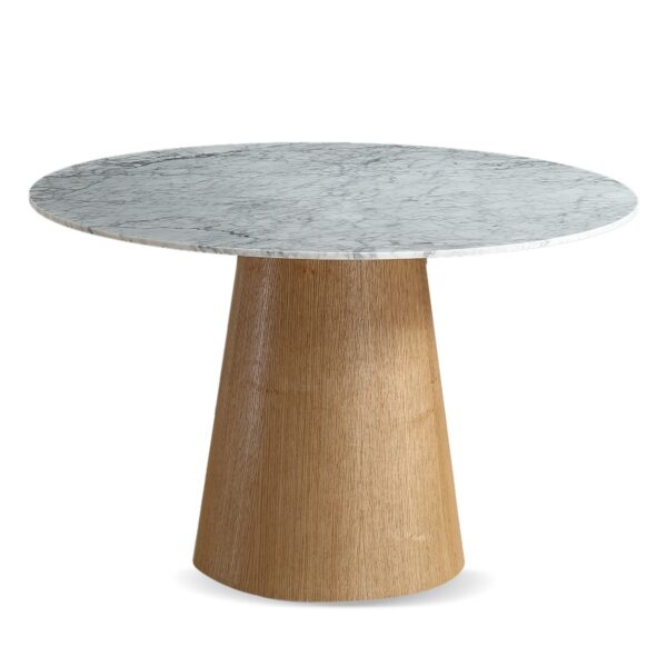 Hannah 1.2M Round Marble Dining Table - Image 2