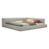 Clara Low Profile Upholstered Queen Bed Frame