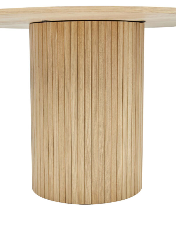 Caesar Round Dining Table – Walnut or Oak Finish - Image 5