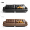 Olcay Premium 4-Seater Genuine Leather Sofa - Image 2