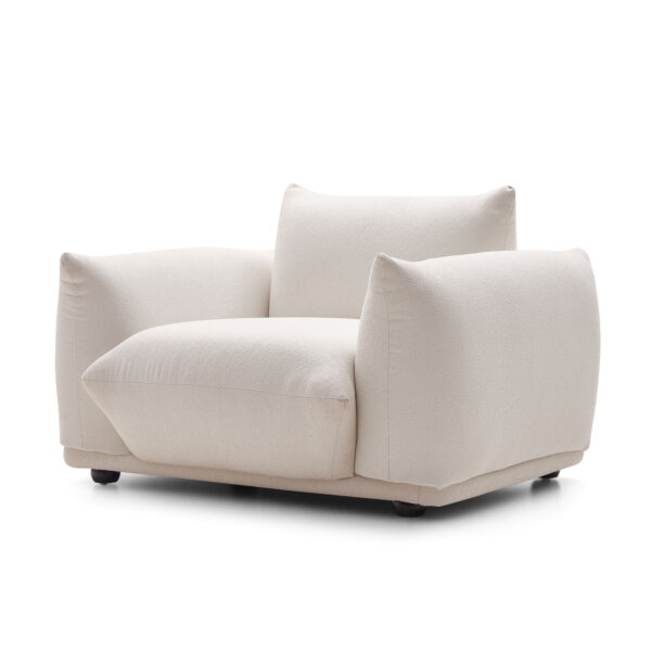 Davies Armchair – Cream White - Image 2