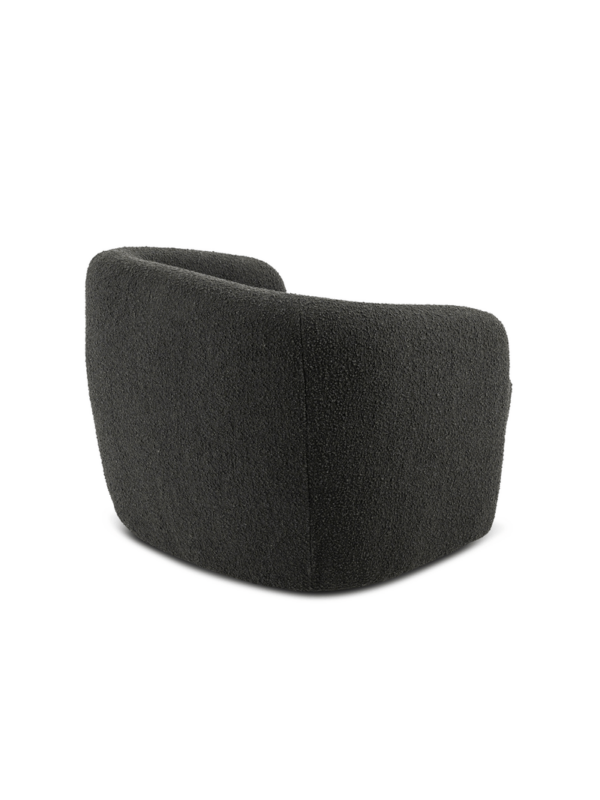 Elowen Curved Swivel Armchair – Boucle Fabric - Image 4
