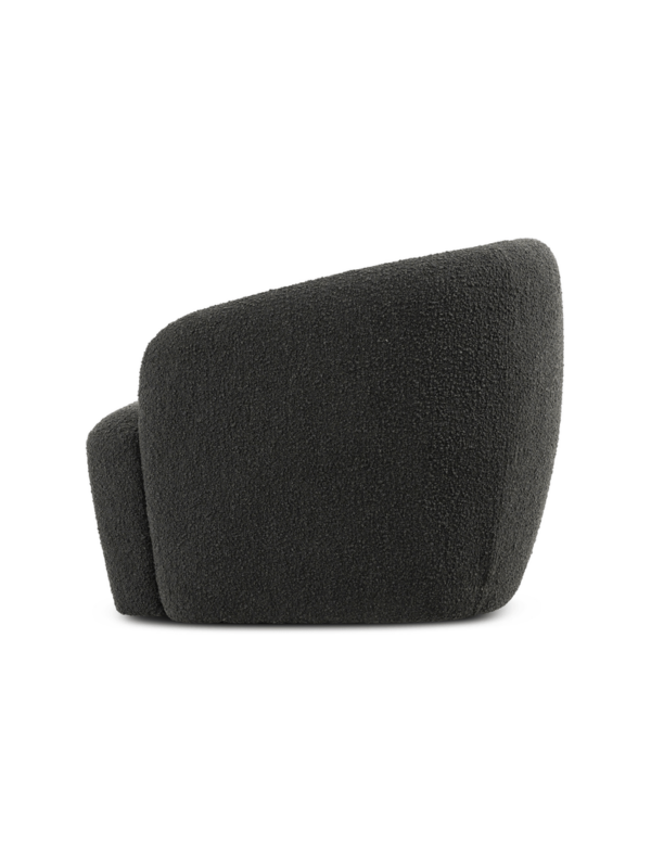 Elowen Curved Swivel Armchair – Boucle Fabric - Image 5