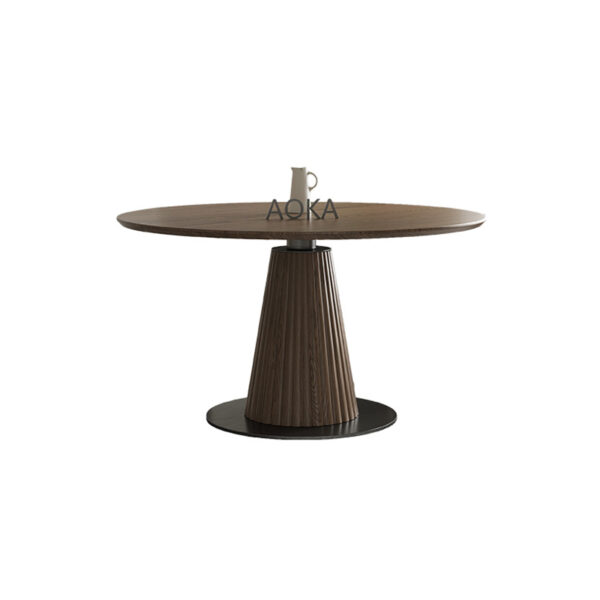 AOKA Elowen Round 4-seater Dining Table Set - Image 8