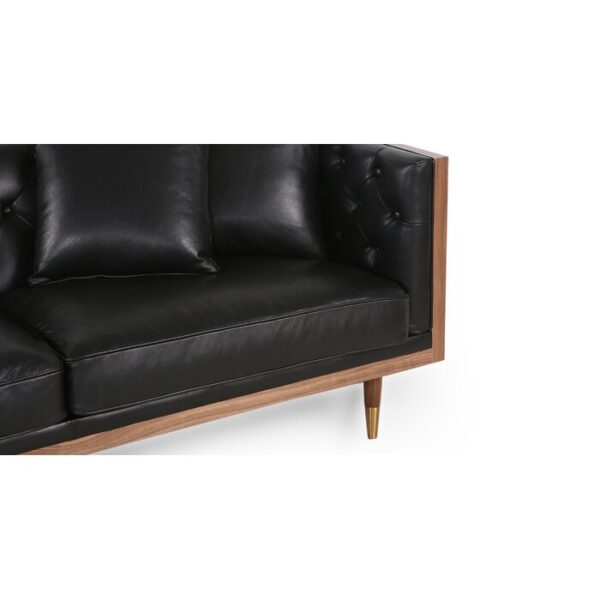 Lennox 2-Piece Leather Chaise Sectional - Image 11