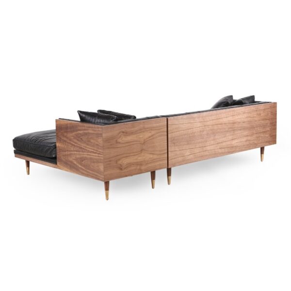 Lennox 2-Piece Leather Chaise Sectional - Image 15