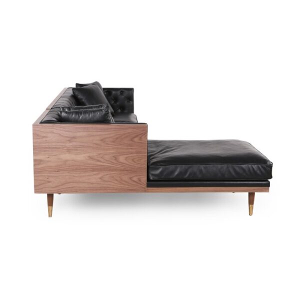 Lennox 2-Piece Leather Chaise Sectional - Image 16
