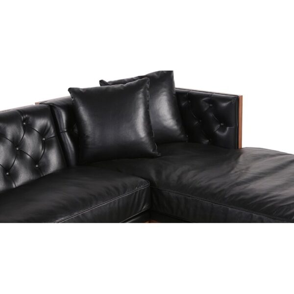 Lennox 2-Piece Leather Chaise Sectional - Image 18