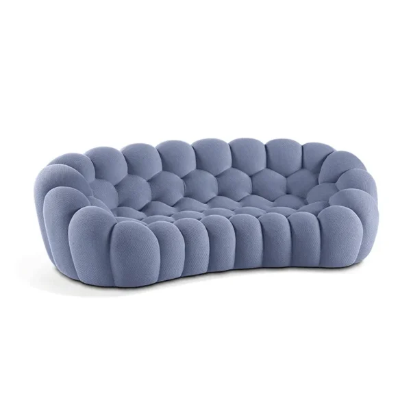 LUNARA Velvet Cloud 3-Seater Sofa - Image 3