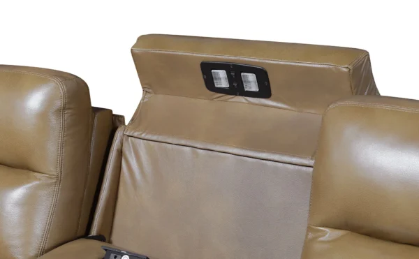 Valentio Premium 2-Seater Recliner Sofa with Console - Image 4