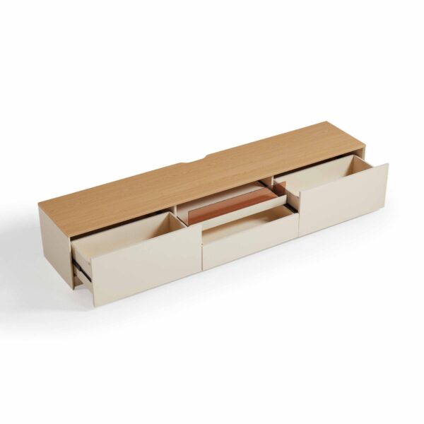 Shanika 2.0M TV Console – NaturalWhite - Image 3