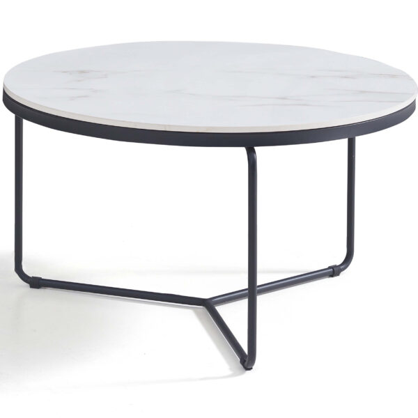 Jukka White Sintered Nesting Coffee Table Set - Image 4