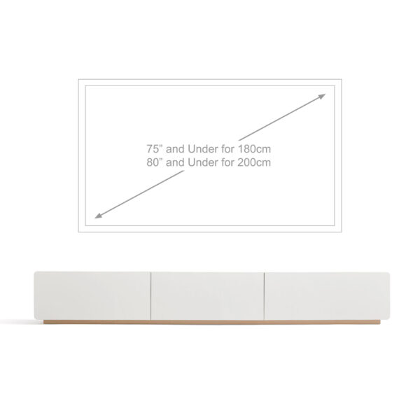 Ayelin TV Console (White/Natural) - Image 5