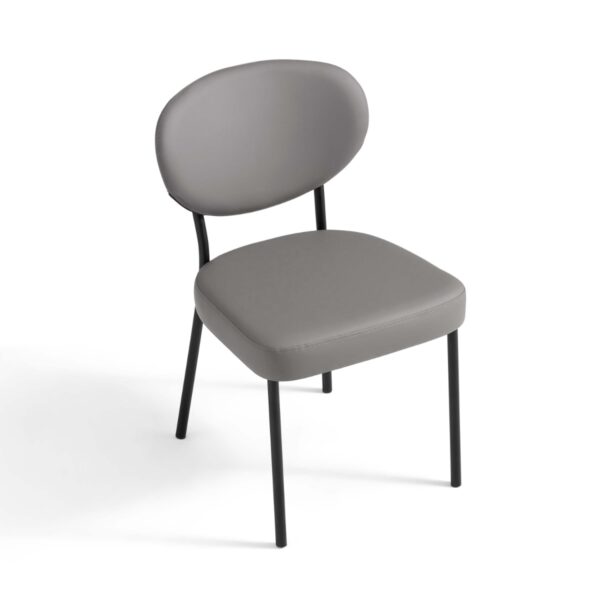 Choni Faux Leather Armless Chair - Image 3