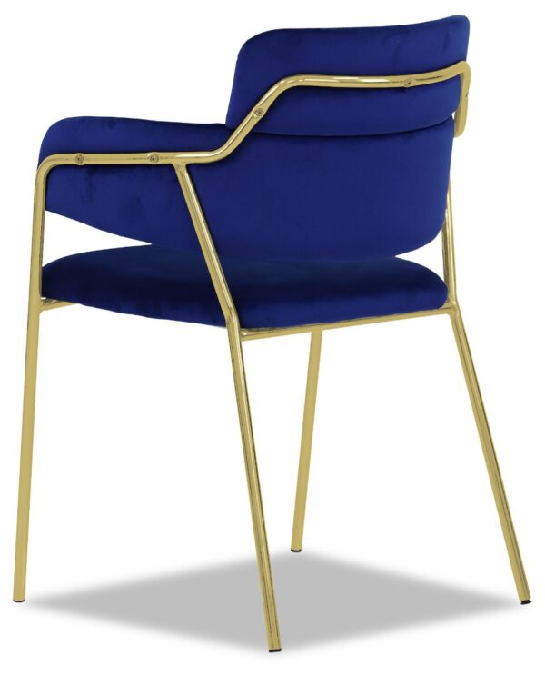 Emmiel Velvet Dining Chair with Gold Legs - Image 31