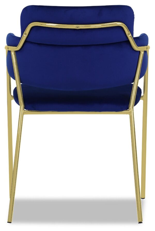 Emmiel Velvet Dining Chair with Gold Legs - Image 30