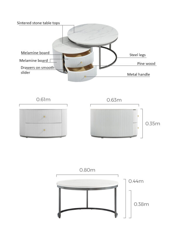 Dalmint Nesting Coffee Table - Image 13